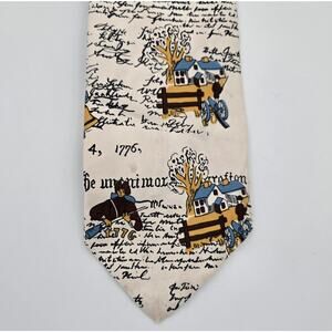 Sears the Men's Studio Declaration of Independence Themed Polyester Tie AS IS